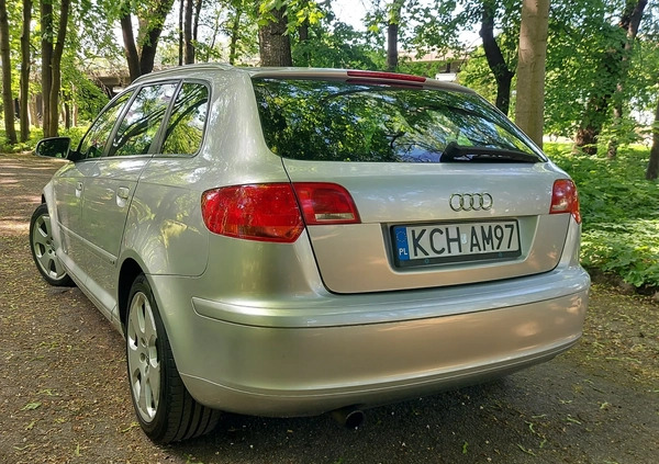 Audi A3 cena 15600 przebieg: 299000, rok produkcji 2006 z Sosnowiec małe 301